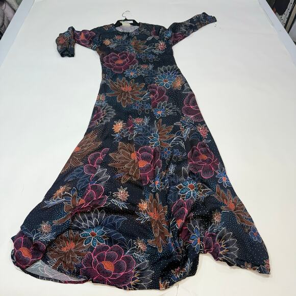 FARM Rio Blue Floral Maxi Dress size XS - Picture 7 of 7